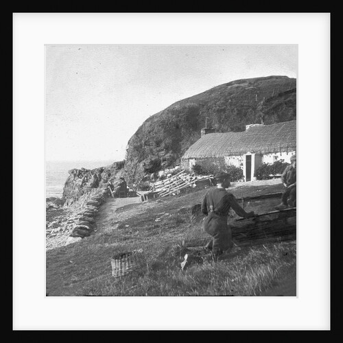 Thatched cottage, Niarbyl, Isle of Man by George Bellett Cowen